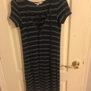 Soft and sexy cross front t shirt dress